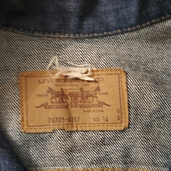 1970'S Orange Tag Vintage Levi's Jean Jacket Women's Small - Picture 3 of 8